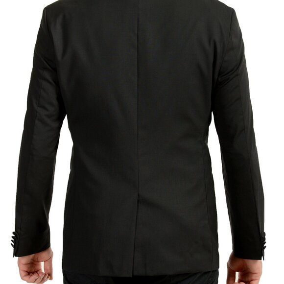 Hugo Boss Men's "C-JeffS" Black Wool Tuxedo Style Blazer US 38R IT 48R - Picture 3 of 7